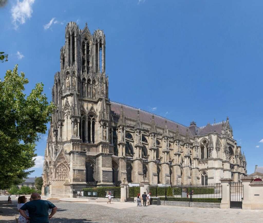 Notre-Dame de Reims, is a Roman Catholic cathedral in the French city of the same name, the archiepiscopal see of the Archdiocese of Reims.