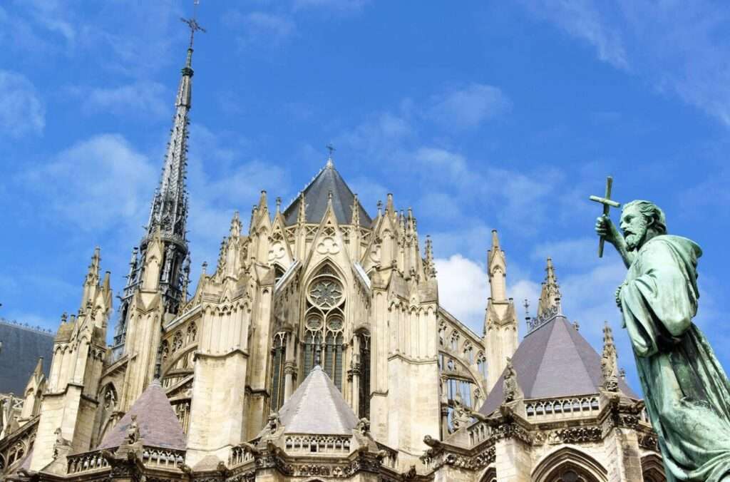 The Cathedral Basilica of Our Lady of Amiens, or simply Amiens Cathedral, is a Roman Catholic church. The cathedral is the seat of the Bishop of Amiens.