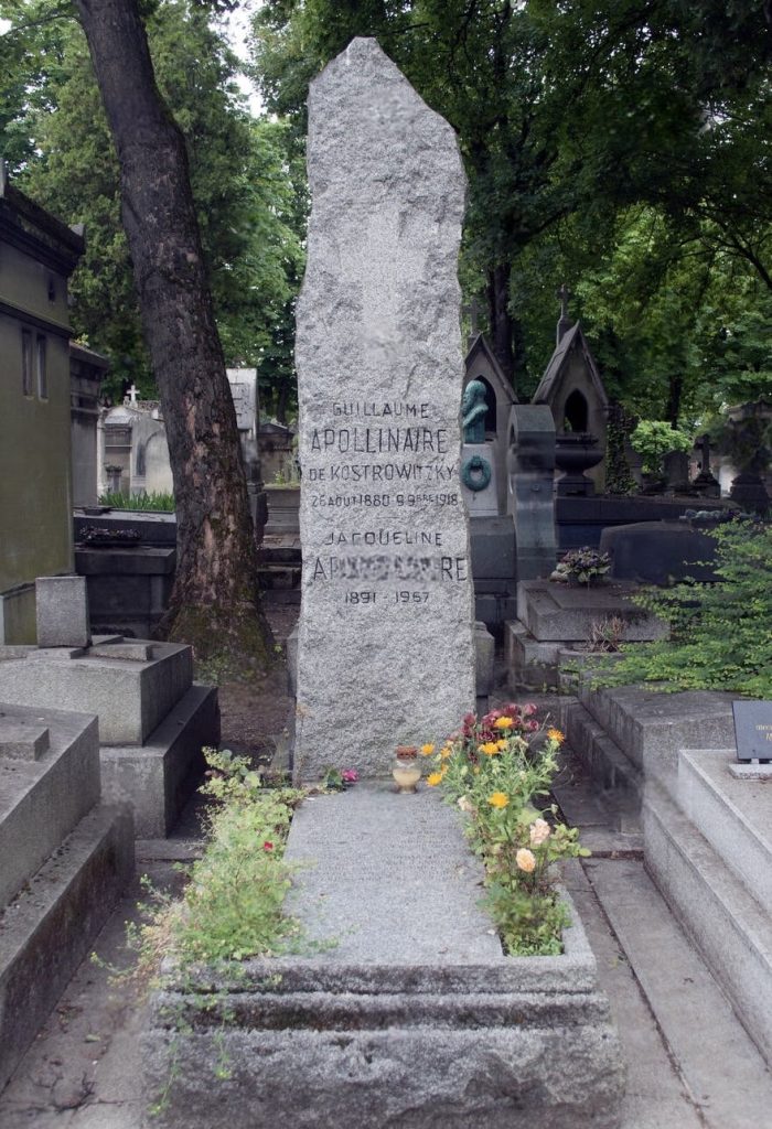 Père Lachaise Famous Graves, Guillaume Apollinaire